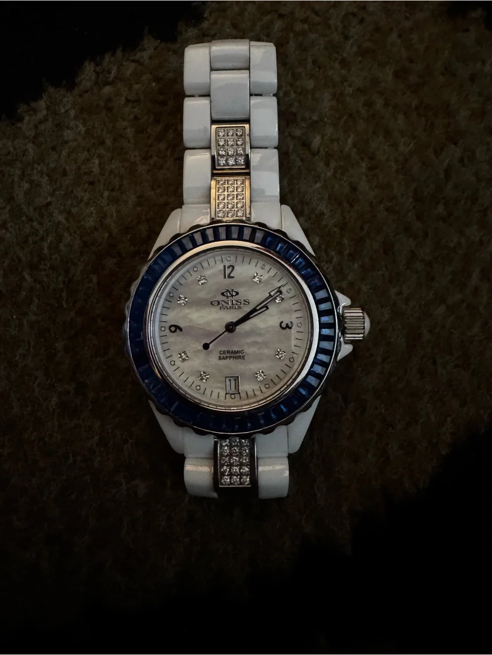 Oniss Princess Women's White Ceramic Watch